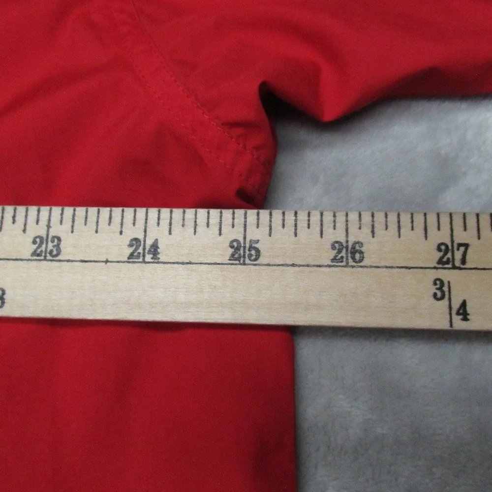 North‎ Face Jacket Mens XL Red Full Zip Mesh Lined Shell Rain Wind Layering VTG